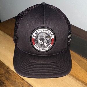 Volcom Black Trucker Hat